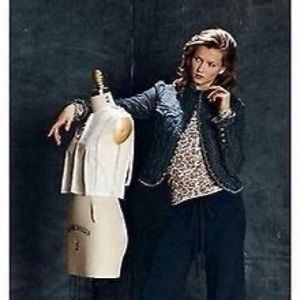 Anthropologie Idra Ruffles Hem Blazer